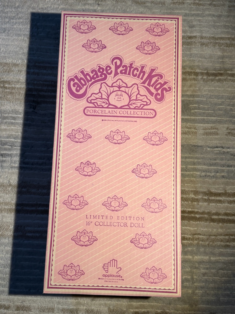Cabbage Patch Kids Porcelain Collection 16in Boy Doll Signed COA 1984 LE